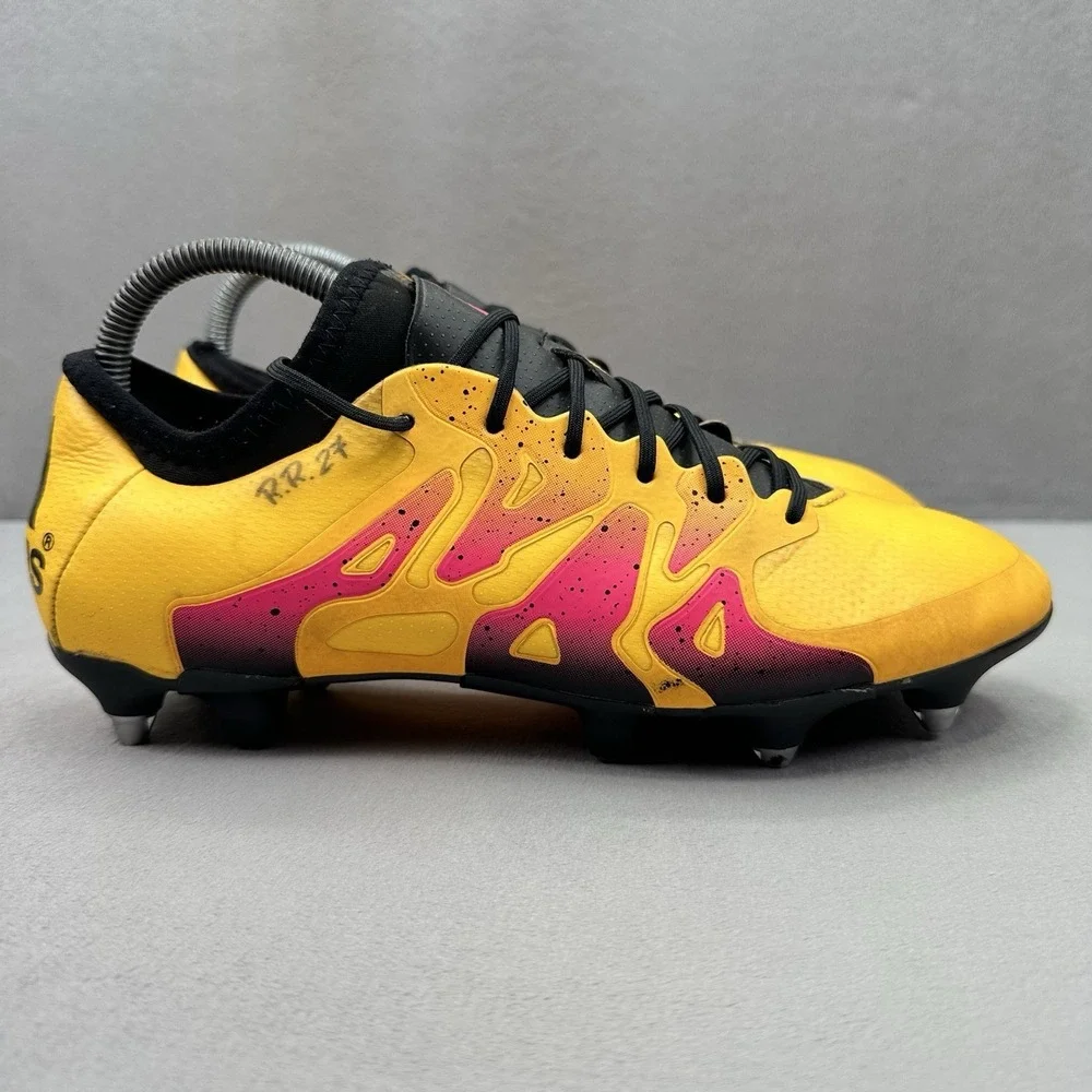 adidas X 15.1 SG Mens Size 8 Soccer Cleats Solar Gold / Core Black Soft Ground